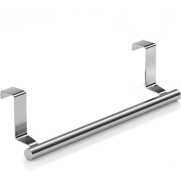 NOGIS 1 Pack Stainless Steel Over Door Towel Rack Bar Holders for