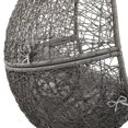 thumbnail image 6 of Modway Encase Outdoor Synthetic Rattan & Steel Swing Chair in Gray, 6 of 10