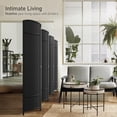 thumbnail image 3 of Room Divider Privacy Screen, 6 ft. Tall Extra Wide Foldable Panel Partition Wall Divider, Double Hinged Room and Folding Privacy Screens Black, 3 of 3