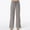 Grey, variant on Linen Wide Leg Loose Fit Cargo Pants for Women White Women's Solid Bandage Pocket Casual