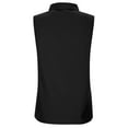 thumbnail image 6 of Womens Tops Dressy T Shirts Sleeveless Button Down Solid Loose V Neck Tank Work Summer Tops,Black,L, 6 of 8