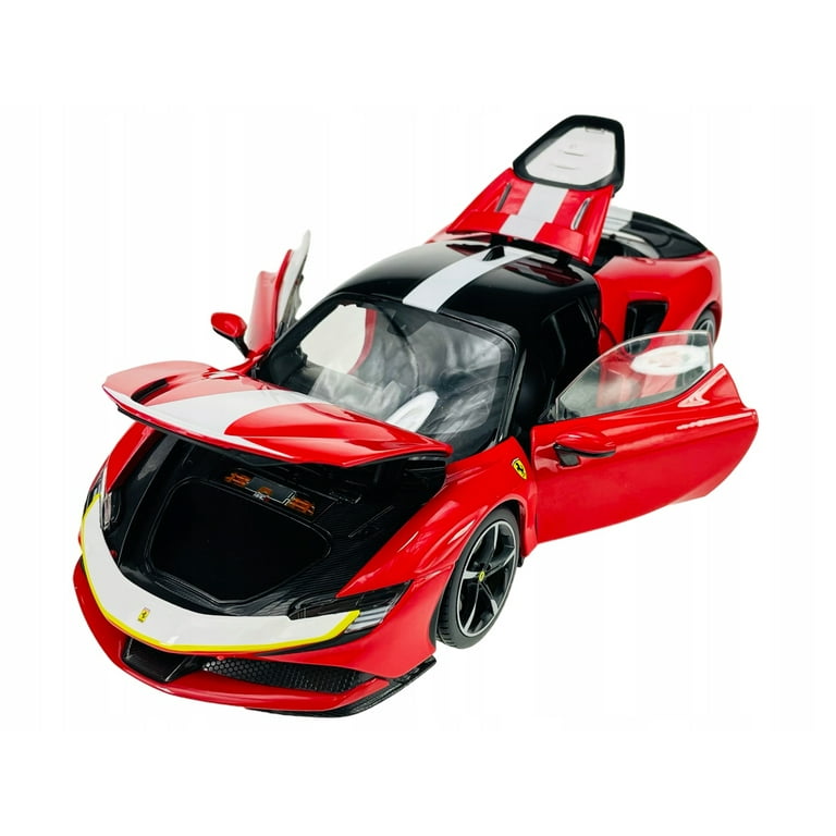Ferrari SF90 Stradale Assetto Fiorano Red with White Stripes