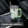 thumbnail image 7 of Cactus 40 Oz Tumbler with Handle Lid and Straw, Stainless Steel Double Walled Vacuum Insulated Cup, Cute Anniversary Wedding Birthday Gifts Tumbler for Women Men Friends Outdoor Indoor, 7 of 7