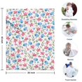 thumbnail image 2 of Pioneer Flower Floral Print Pattern Blanket,Comfortable Soft Flannel Throw Blanket,All Season,Warm Lightweight Blankets for Sofa Bed Couch Living Room Chair,30"x40", 2 of 4