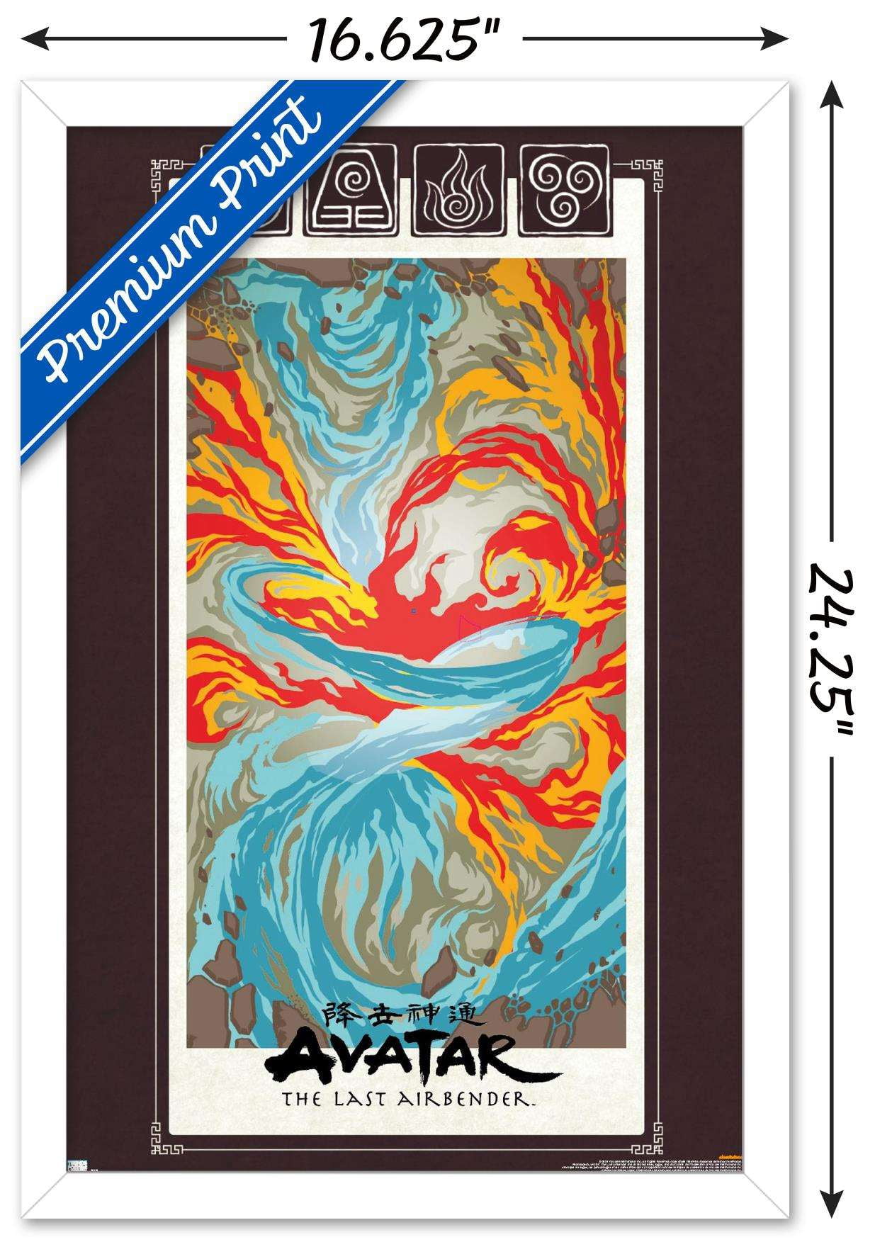Avatar - Elements Wall Poster, 14.725" x 22.375", Framed