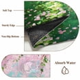 thumbnail image 6 of Area Rugs for Living Room 4x6 Ft, Pink Flowers Non Slip Area Rugs for Kitchen Bedroom Entryway, Green Lake Spring Plants Small Boat Washable Carpet Runner Rug Floor Mats for Bedroom Home Decor, 6 of 8