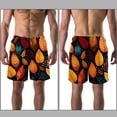thumbnail image 3 of luoweisi Men's Beach Shorts Quick Dry Swim Trunks with Mesh Lining Thanksgiving Leaves L, 3 of 5