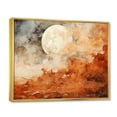 thumbnail image 2 of Designart "Brown modern Space Planet" Space Planet Floater Framed Wall Decor, 2 of 7