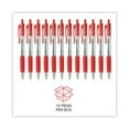thumbnail image 5 of Universal UNV15532 1 mm Comfort Grip Retractable Ballpoint Pen - Medium, Red (1 Dozen), 5 of 7