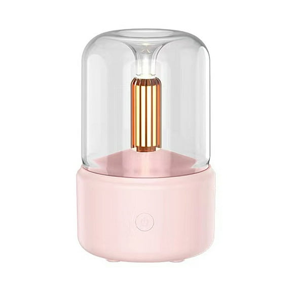 RAPOBRIX Small Humidifier for Bedroom - Candle Aroma USB Desktop with 10ml Essential Oil Air Purifier for Large Room