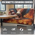 thumbnail image 4 of XYZCANDO American Flag Eagle RV Dinette Cushions Soft Camper Decor Comfortable Slip Covers for Loveseat Washable Sofa Covers for 2 Cushion Couch for RV Camper Car Bench Orange, 4 of 7