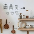 thumbnail image 4 of Measuring Cup Marking Wall Stickers Measuring Cup Vinyl Wall Decals Kitchen Art Wall Spoons and Measuring Cups DIY Decoration Print, 4 of 6