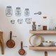 thumbnail image 5 of PVC Self Adhesive Wall Stickers Washing Machine Warterproof Decals for Home Living Room Bedroom Wall Decoration Tool 350x570mm 2pcs/set, 5 of 7