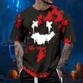 thumbnail image 2 of SOMOWI Hauts, T-Shirts et Blouses pour Hommes Usage Quotidien Design Confortable et Élégant Sorties Ou Sports Chemises Athlétiques Rouges d'Automne TG, 2 of 4