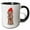Black/White, variant on 3drose, Adorable Brown Cockapoo for Christmas Holiday Dog Lover Breed, 11oz Mug