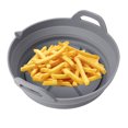 thumbnail image 4 of YAOMOBB Plateau de Rôtissage Doublure de Friteuse en Silicone Résistance aux Hautes Températures Moule de Cuisson avec Bonne Flexibilité pour Rôtir, 4 of 7