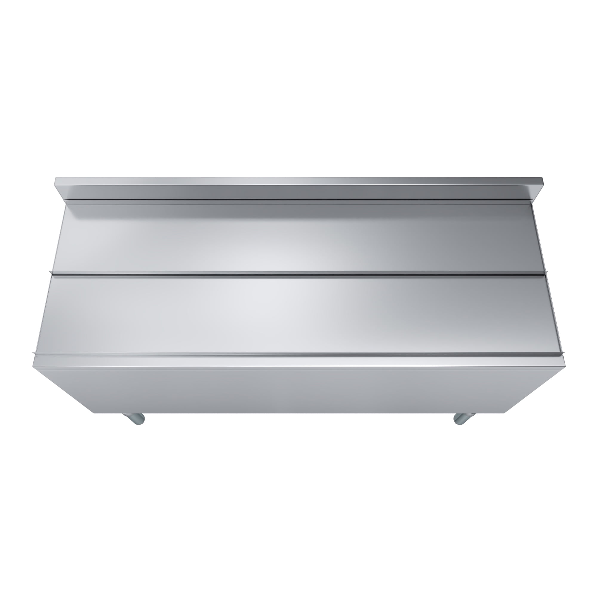 AmGood Underbar Ice Bin 18.5 in. x 48 in. x 30 in. | Stainless Steel Ice Chest With Sliding Lid | NSF