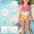 thumbnail image 5 of Yuyamidu Girls' Swimwear Swimsuit Kids Bathing Suit Ice Cream Cute Summer Beach Swimwear Kids One Piece Suit Swim for 5-14 Years, 5 of 6