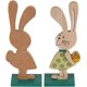 thumbnail image 3 of Decoración de conejito de Pascua, juego de 2 decoración de conejito de Pascua para estar de pie, decoraciones de conejito de Pascua de madera, decoraciones de Pascua en TUNC Sencillez, 3 of 5