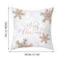 thumbnail image 2 of Large Throw Pillow Covers Hwkond Gold And White Merry Christmas PillowCovers 18x18 Inch Peach-Skin-Like Cloth PillowCase Xmas Decor Winter Party Decoration For Sofa Couch,(Up to 25% Off)Gold,whiteB, 2 of 5