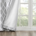 SunSmart Blakesly Printed Ikat Blackout Curtain Panel in Grey, 50"x84" - image 4 of 7