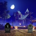 thumbnail image 3 of 2 unids/set decoraciones de mesa de madera para Halloween noche espeluznante lápida espeluznante telón de fondo centros de mesa decoraciones para fiestas, 3 of 5