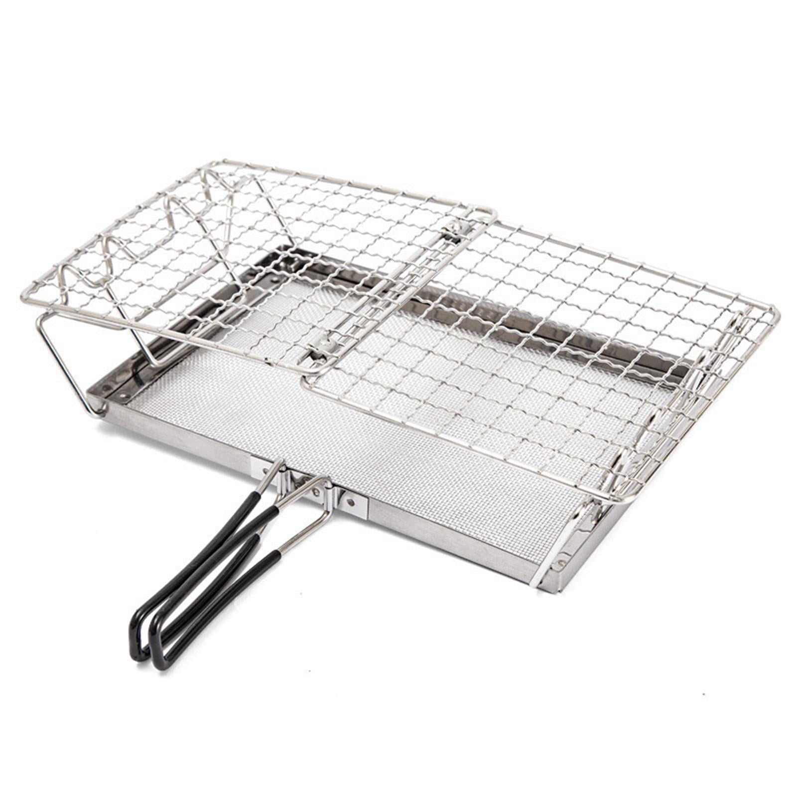 Wswqop Camp Stove Toaster Bread Toaster Portable Foldable Camping Toaster Firepit Grill
