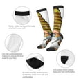 thumbnail image 6 of Daiia Sports Socks Fishing Gnome Fisherman Printed Novelty Crew Socks for Men Women Knee High Socks Cotton Socks Soft & Breathable Support Unisex Socks, 6 of 9