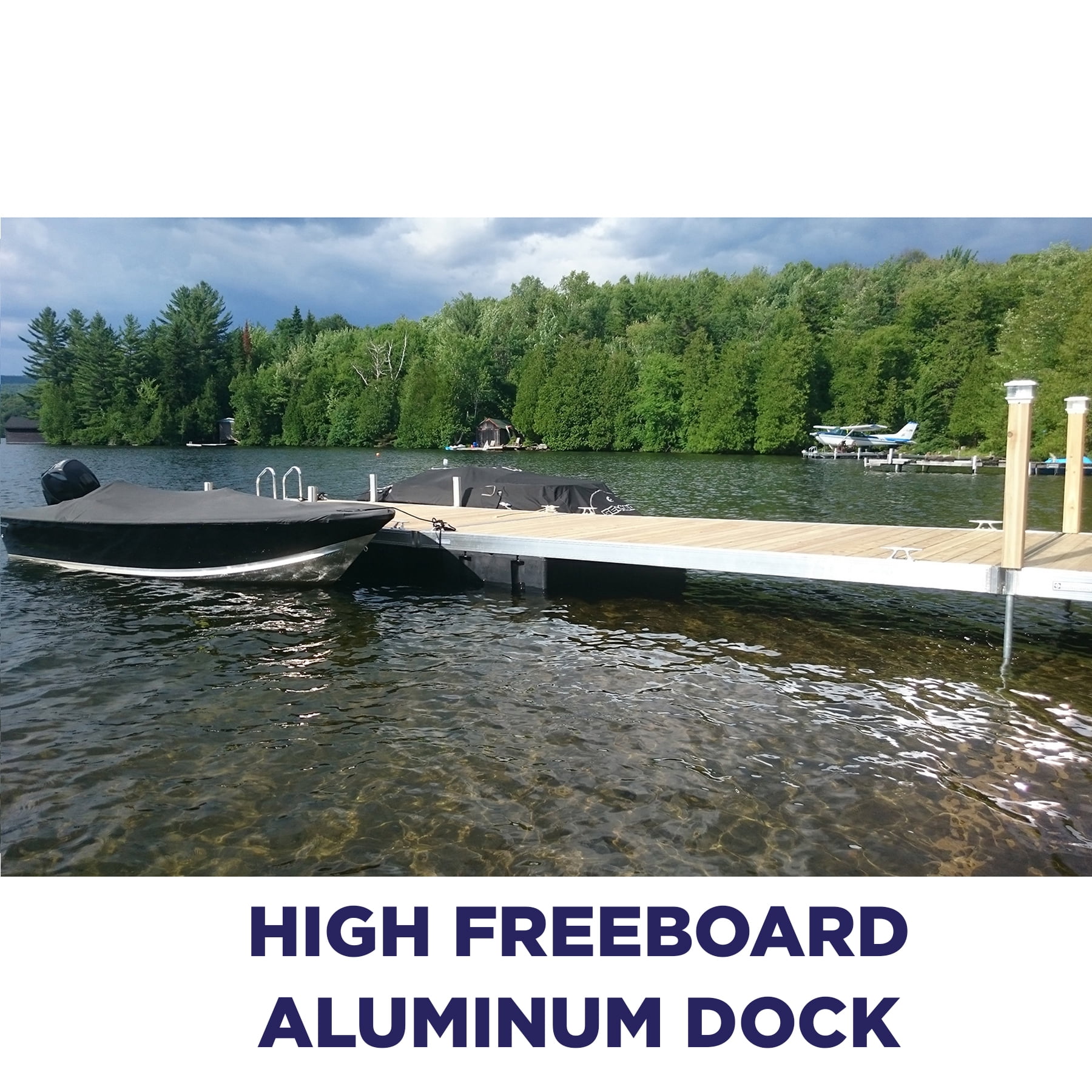 Multinautic Eagle Floats 24 in. x 48 in. x 24 in. High Freeboard Foam Filled Heavy Duty Dock Float Drum