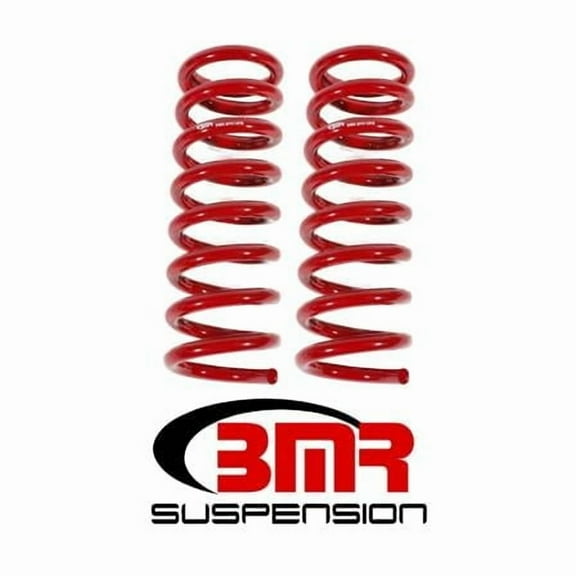BMR Suspension SP013R Suspension Lowering Springs - Front - 1 in. Drop - Red - 1964-1972 GM A-Body