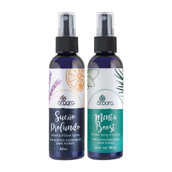 Kit de Spray Aromaterapia Árbora Lavanda Menta para Ambiente y Almohada