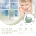 thumbnail image 3 of Taza de alimentación para bebés Tapa Sippy Tapa de botella de agua reutilizable para niños Reemplazo ajustable a prueba de salpicaduras Verde Eigraketly BA000374-02, 3 of 7