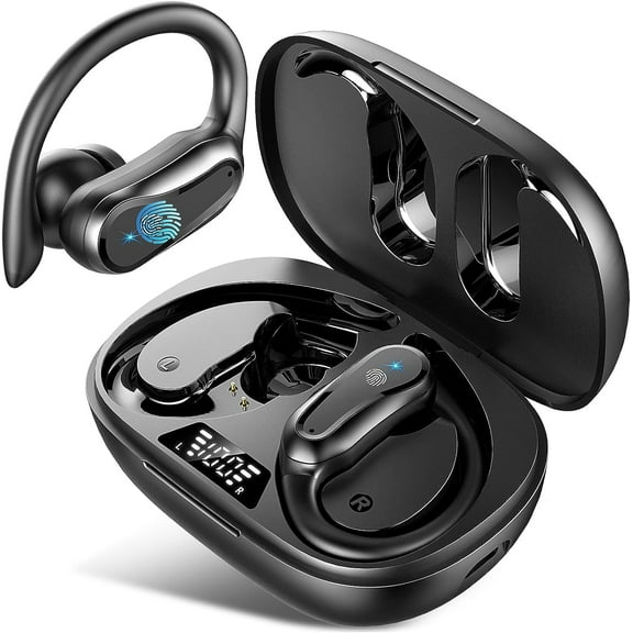 for iPhone 14 Wireless Earbuds Bluetooth 5.3 Headphones 42Hrs Playtime in Ear Buds Sports Earphones Over-Ear Earhooks IP7 Waterproof Headset/Noise Cancelling for Workout