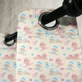thumbnail image 3 of Ambesonne Cartoon Grommet Curtain, Repetitive Little Ones Fun, 50" x 96", Ivory Pink and Blue, 3 of 6