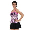 thumbnail image 3 of Women's ZeroXposur Zuzu Peplum Tankini Swim Top Color: Lilac Size: MEDIUM, 3 of 4