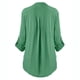 thumbnail image 3 of Blusa de manga larga con cuello en V y botones de encaje para mujer, talla grande, liquidación, Giftesty, 3 of 5