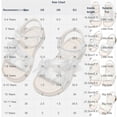 thumbnail image 7 of Eltusu Girls Sandals with Strap, Soft Sole No Slip Princess Open Toe Summer Sandals Beige Size 11.5(Little Kids), 7 of 7