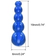 thumbnail image 2 of Uxcell Stacked Fishing Beads, 70 Pack Plastic Fishing Bead Lure Tackle Inline Making Supplies, Blue, 2 of 5