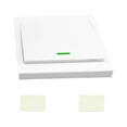 thumbnail image 4 of Push Button Wall Light Switch Remote Controller 1 Gang 86 Type ON/Off Switch Panel 433MHz, 4 of 8