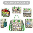 thumbnail image 2 of Pioneer Flower Floral Print Pattern Womens Lunch Box for Work,Insulated Large Lunch Bag for Tween and Teen,Loncheras Para Mujer,Leakproof Adult Lunch Bag for Work,Beach,Travel,Picnic,Camping, 2 of 7