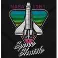 thumbnail image 2 of Retro NASA 1981 Outer Space Shuttle Men's Graphic T Shirt Tees Brisco Brands S, 2 of 4
