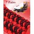 thumbnail image 3 of Strip Lashes Allureza Red Box 80D Volumen 7 pares impermeables, 3 of 6