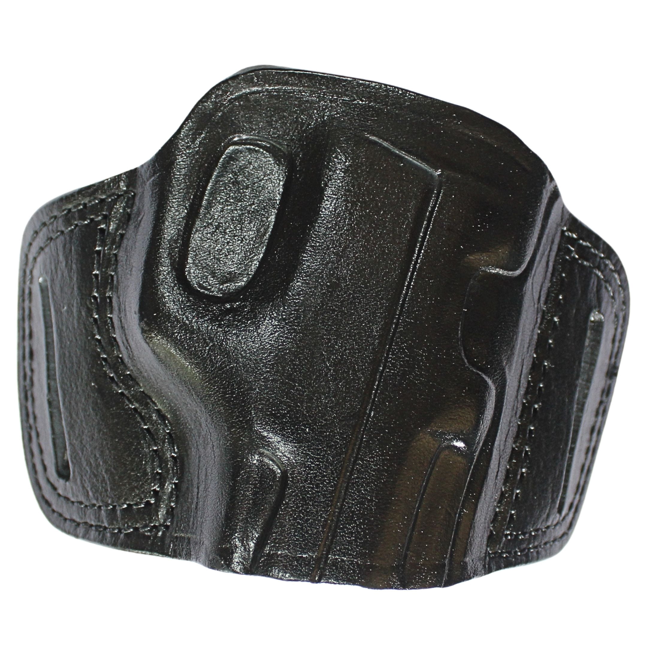 Handmade Fast Draw Outside The Waist Band OWB Carry Leather Gun Holster (Black - Right Hand, All 1911 Models)