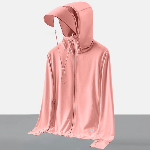 Chaquetas y abrigos casuales con capucha de manga larga para mujer, de verano, de alta elasticidad, transpirables, de gran tamaño, con aire acondicionado, chaqueta de poliéster para mujer