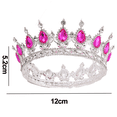 thumbnail image 2 of Corona para cumpleaños, Tiara, hermosa corona de metal de cristal, corona de princesa para fiesta de graduación, diadema para disfraz, 2 of 5
