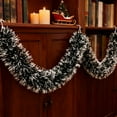 thumbnail image 5 of 70.87Inch Tinsel Christmas Garland for Tree Decorations-Metallic Twist Shiny Xmas Garland,for Home Party Supplies, DIY Christmas Decor for Fireplace Mantel,Stairs Railing and Festive Celebrations, 5 of 8