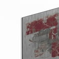 thumbnail image 2 of Luxe Metal Art 'Moving In And Out Of Traffic II Red Grey' by Mike Schick, Metal Wall Art, 12"x12", 2 of 9