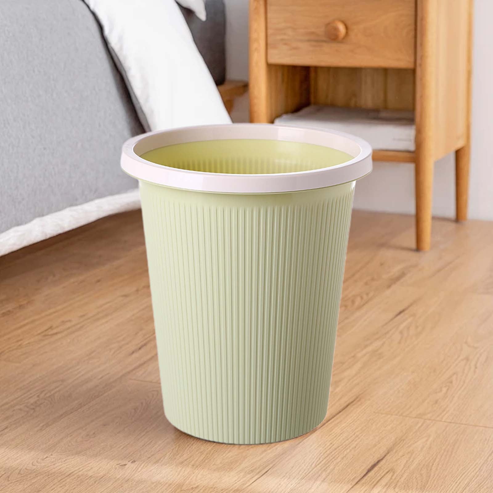 Utoimkio Multi-use Trash Can Household Round Toilet Bathroom Simple Lidless Garbage Can Multi-use Kitchen Waste Basket Home Essentials Kitchen Gadgets