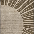 thumbnail image 3 of HomeRoots 655362 3 x 5 ft. Brown & Beige Abstract Transitional Washable Machine Made Rectangle Area Rug with UV Protection, 3 of 9