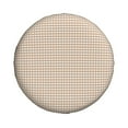 thumbnail image 2 of Easygdp Brown Gingham Wheel Sun Guard, Spare Tire Cover,Universal Trailer Suv Truck Camper Travel,Easy To Install And Remove -14 Inch, 2 of 9